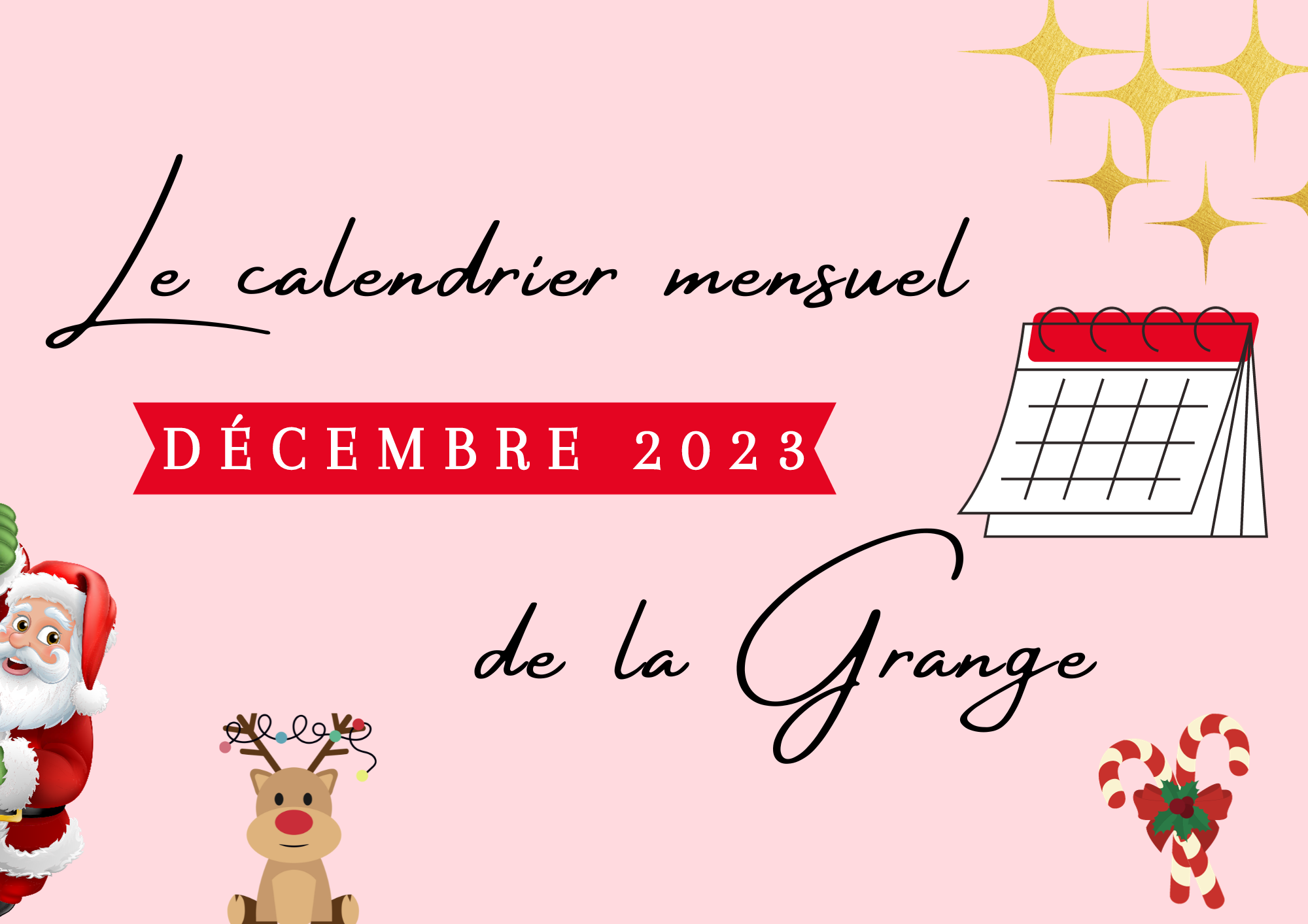 Free Printable : calendrier décembre 2023 - Berceau magique Le Mag